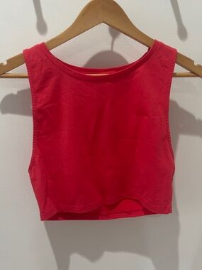Zara pink crop tank